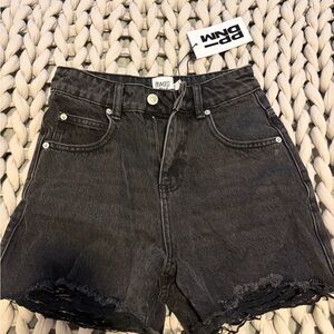Princess Polly Charcoal Jean Shorts
